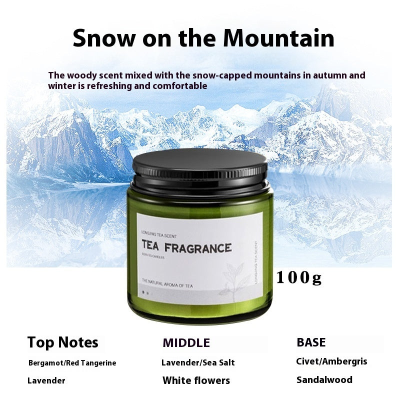 Bougie parfumée à la cire de soja pour l'intérieur