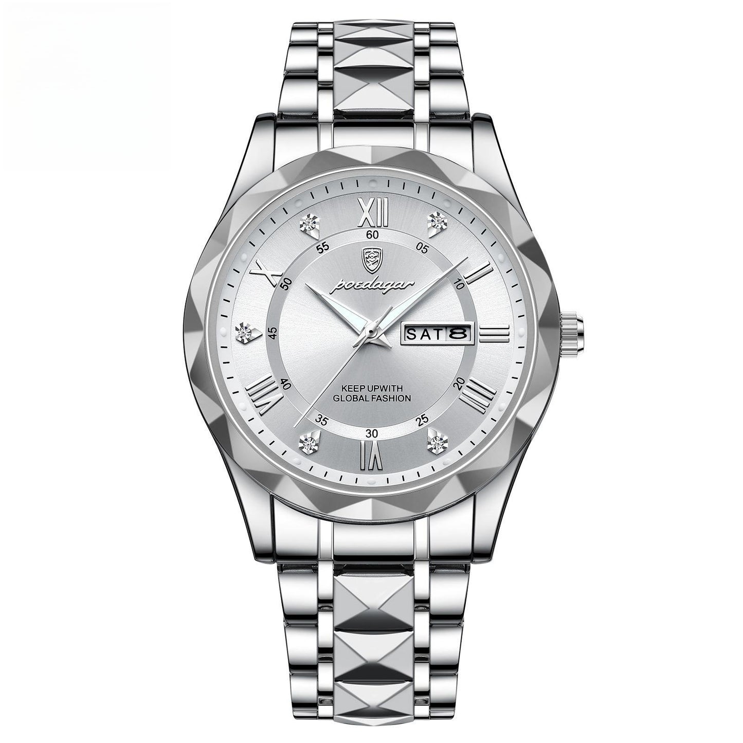 Montre à quartz lumineuse étanche pour homme avec double calendrier - LUXARAH