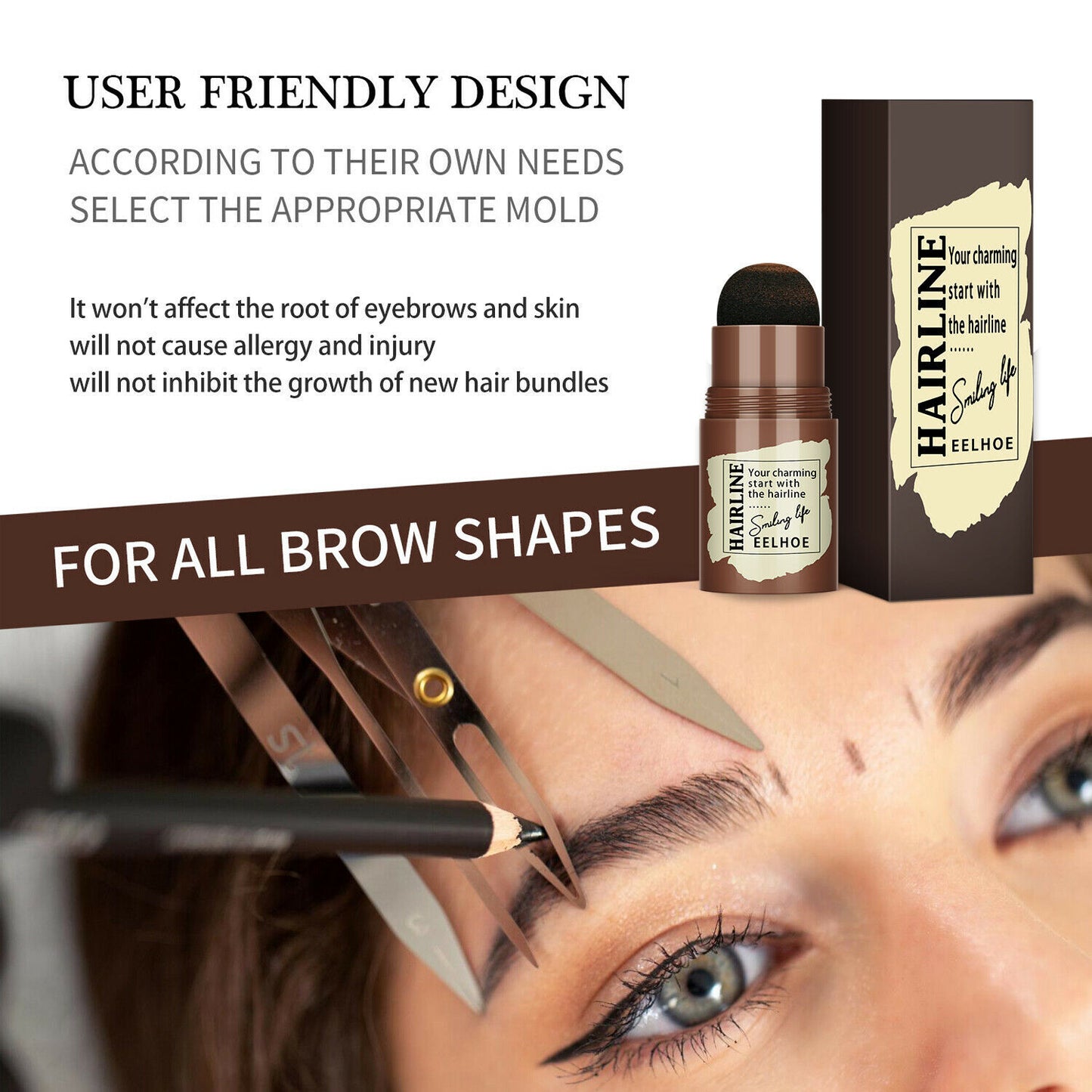 Kit de pochoirs pour sourcils, 24 pochoirs pour modeler les sourcils, outil de définition des sourcils longue tenue, kit réutilisable pour un maquillage parfait - LUXARAH