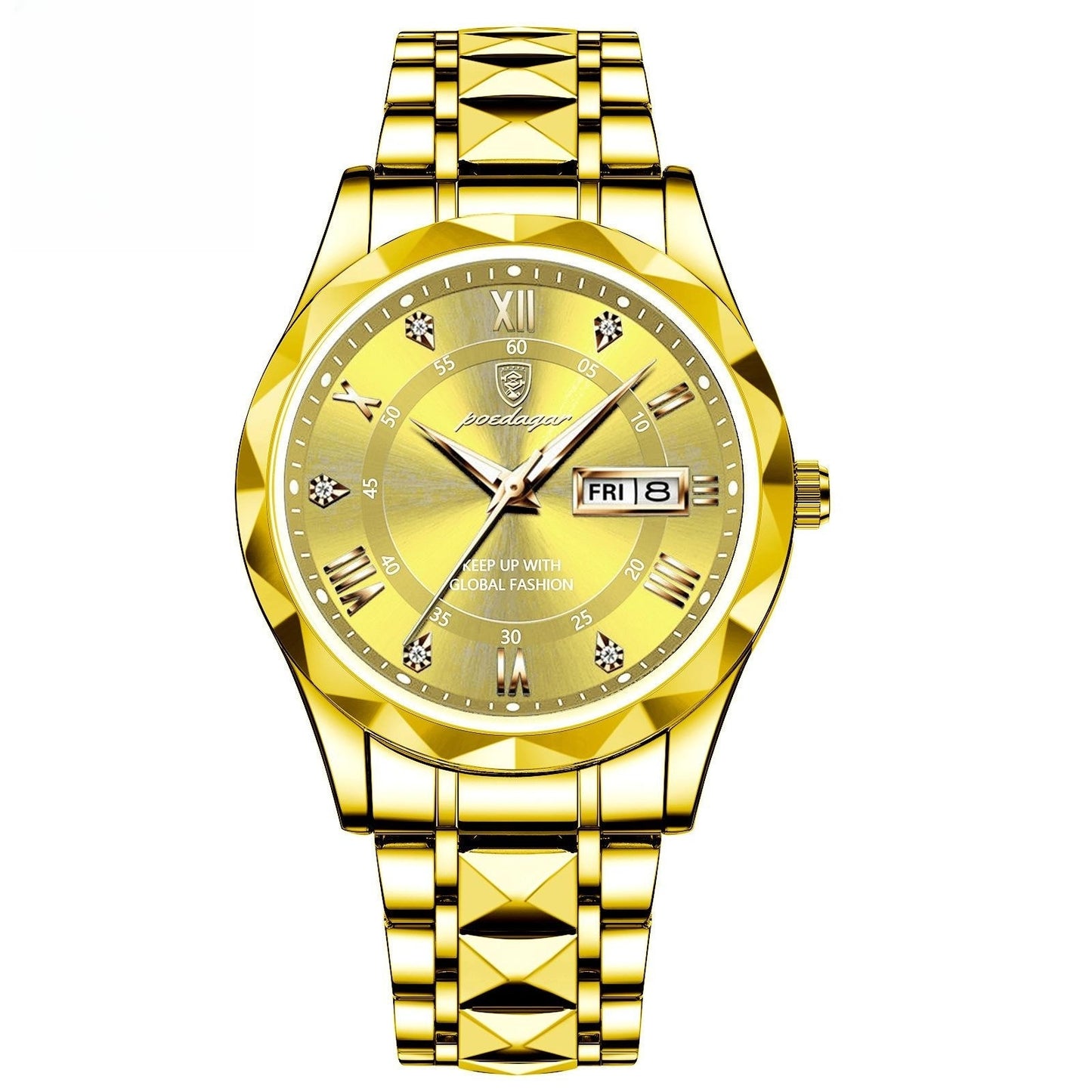 Montre à quartz lumineuse étanche pour homme avec double calendrier - LUXARAH