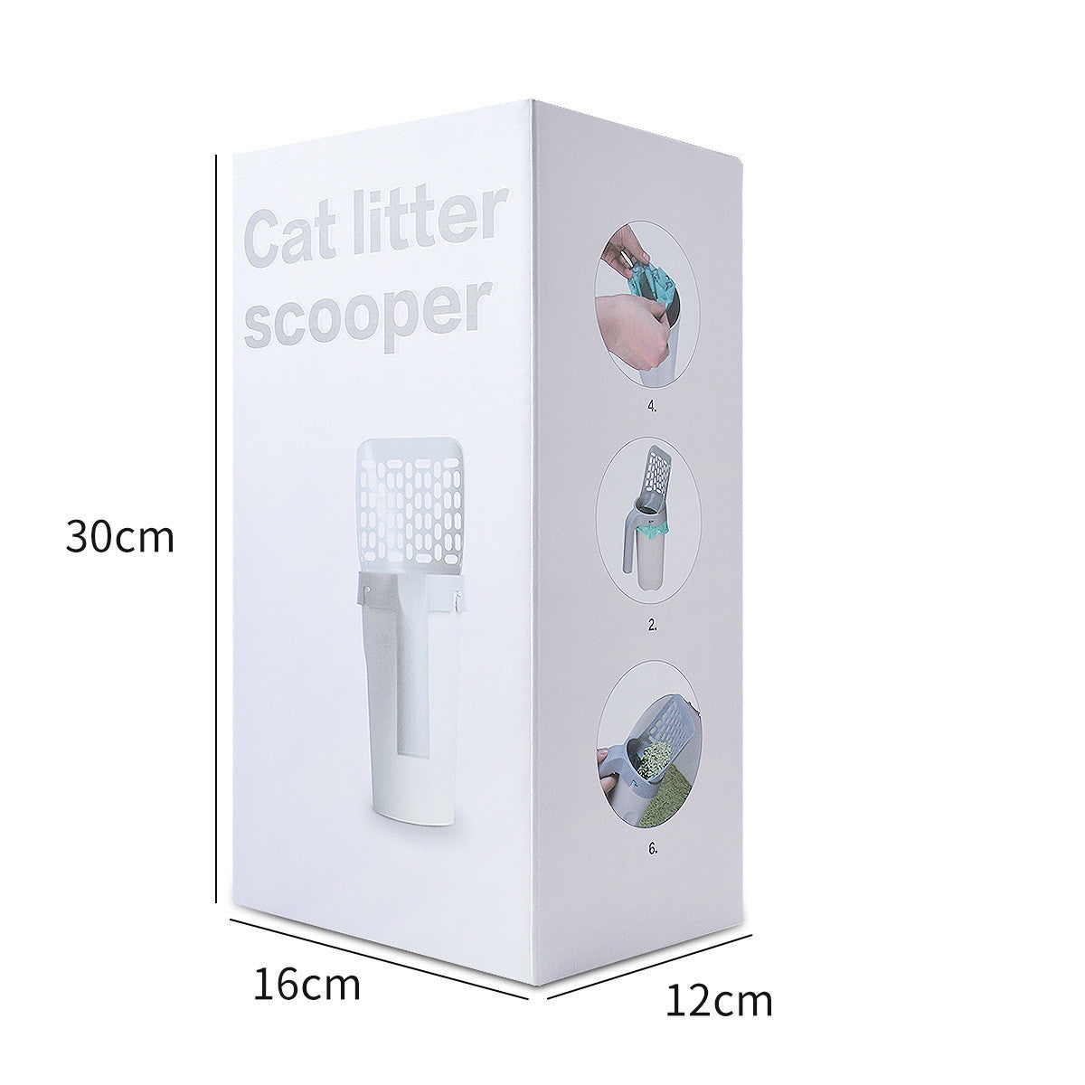 Pelle à litière en plastique pour chat, outil de nettoyage creux pour le sable et les déchets des animaux de compagnie - LUXARAH