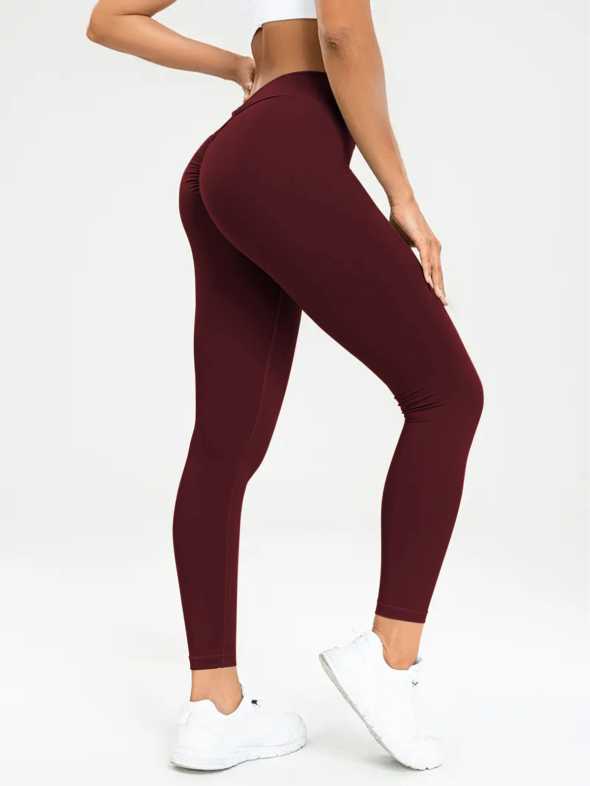 Pantalon de yoga taille haute pour femme, pantalon de fitness moulant et élastique