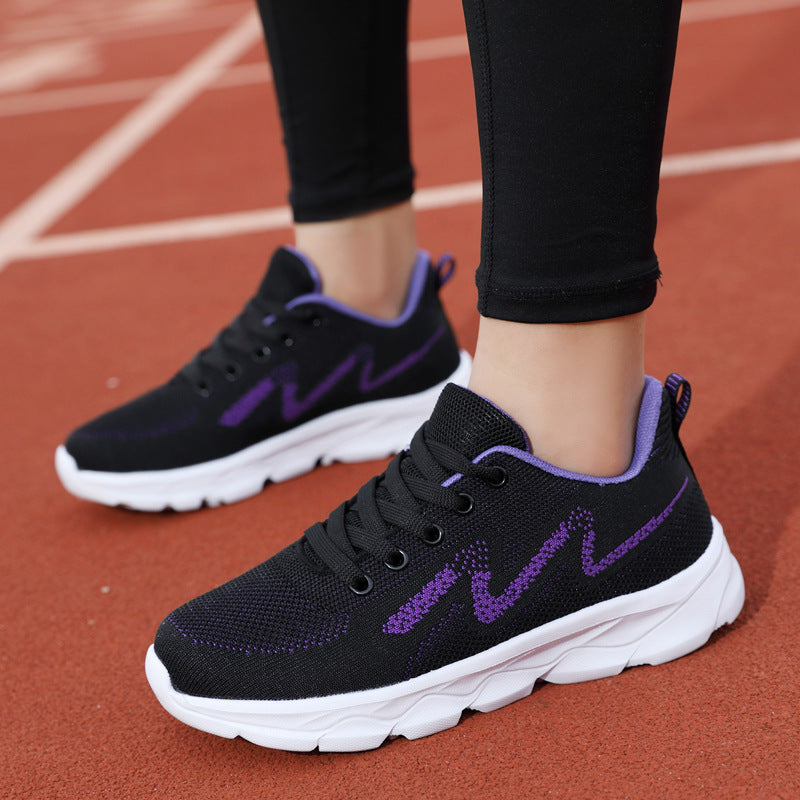 Baskets All Black pour femmes, chaussures de course légères, respirantes et décontractées à semelle souple - LUXARAH