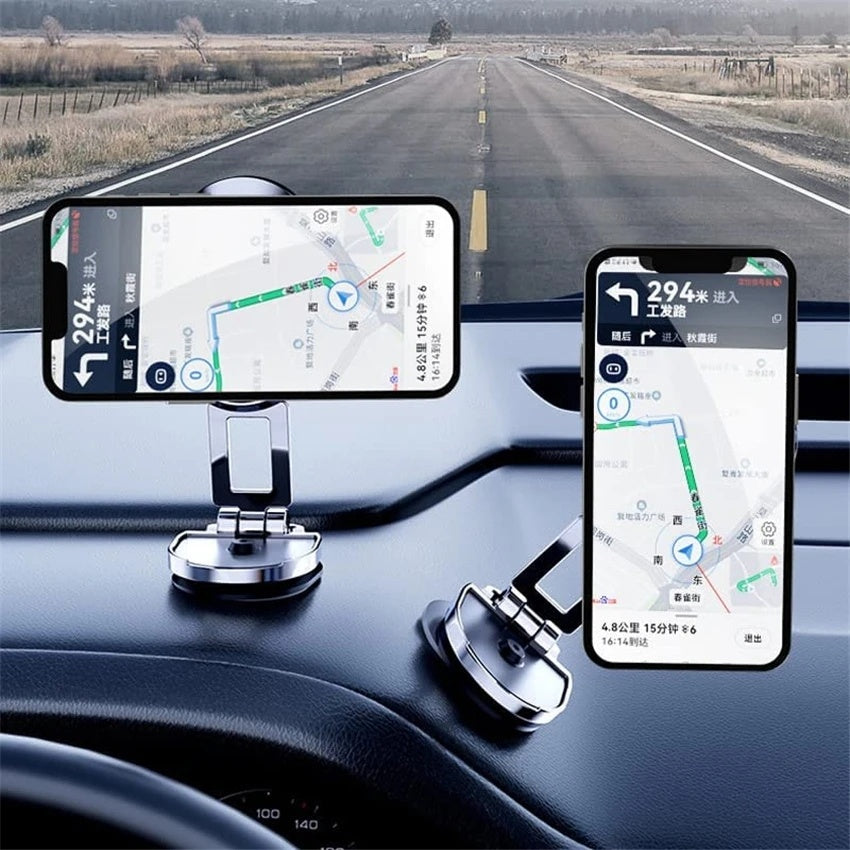 Support magnétique rotatif pour téléphone portable de voiture, pliable et universel, en métal, pour grille d'aération, GPS