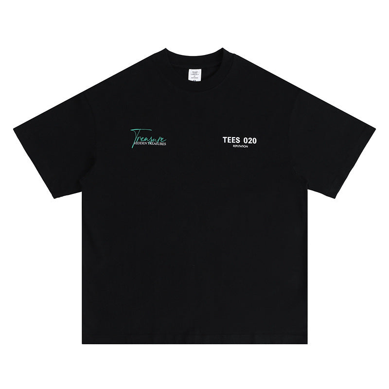 T-shirt basique American High Street ample et surdimensionné - LUXARAH