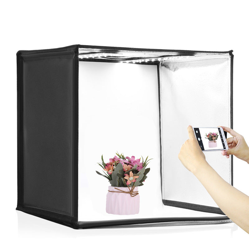Boîte à lumière douce pliable de 40 cm pour studio photo avec éclairage LED et gradation