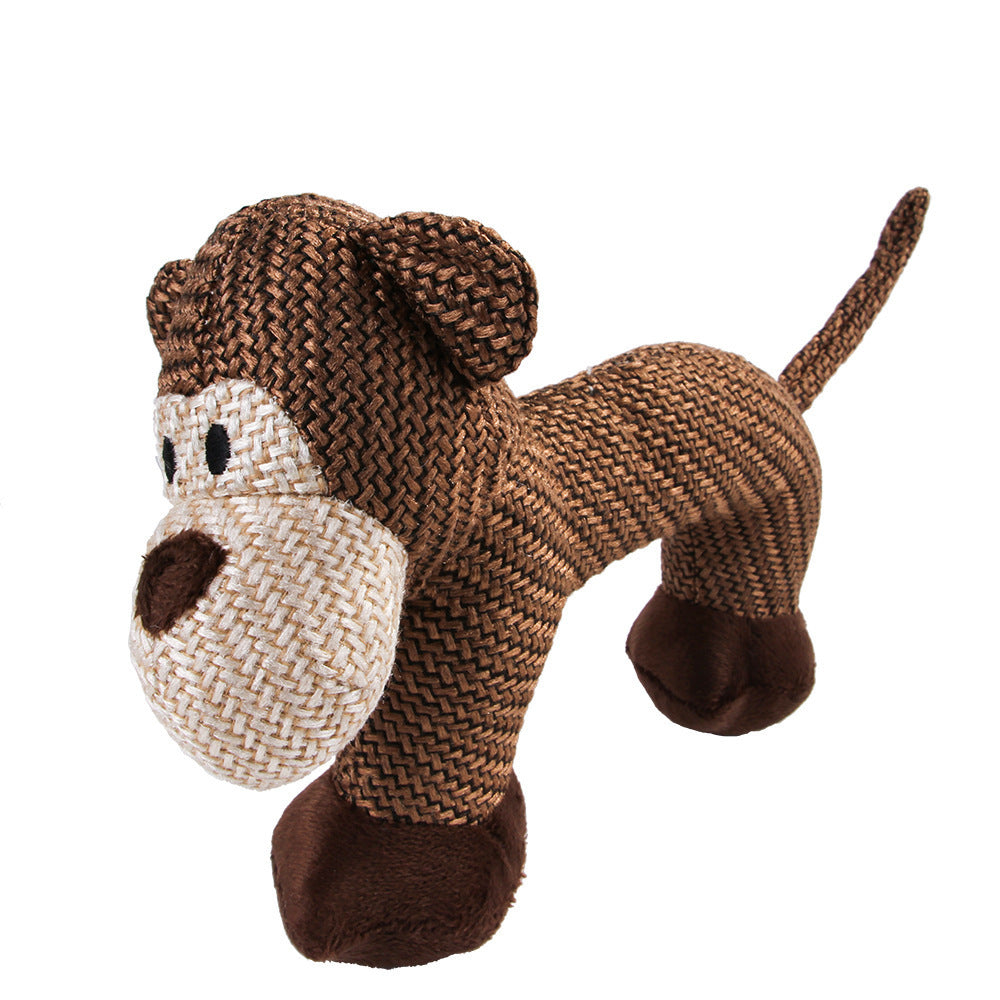Jouet couineur pour grands chiens, peluche, jouet interactif pour chiens - Jouet à mâcher en peluche pour chiens, jouets couineurs stimulants pour animaux de compagnie, pour chiens de taille moyenne et grande - LUXARAH