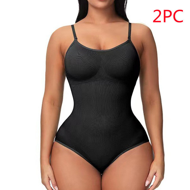 Combinaison à bretelles pour femme, style décontracté, sans coutures, slim, corset moulant
