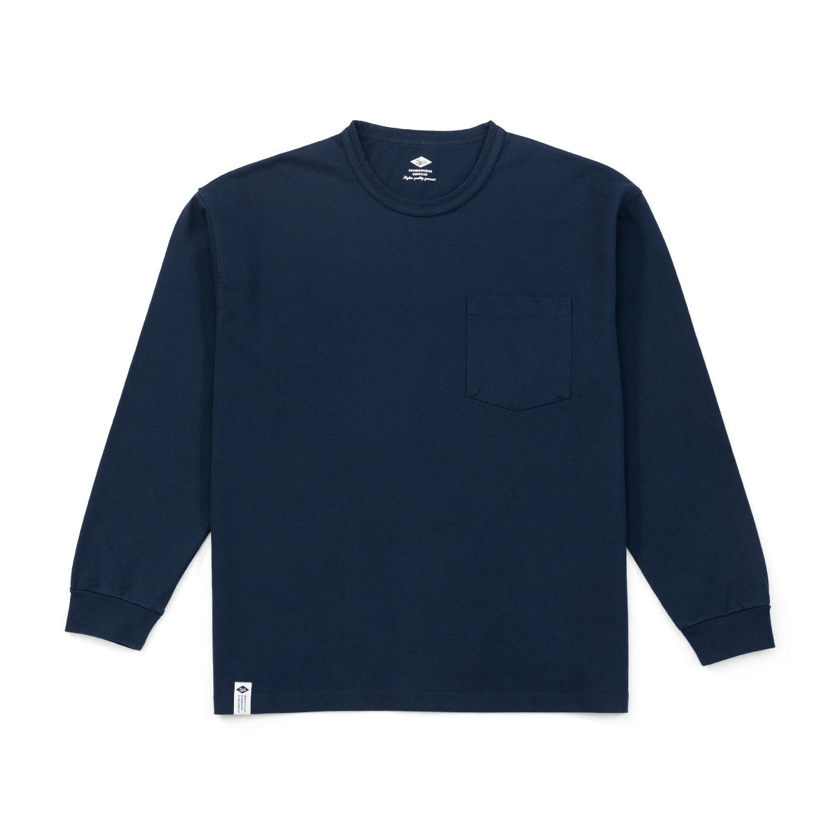 T-shirt oversize à manches longues et couleur unie pour homme - LUXARAH