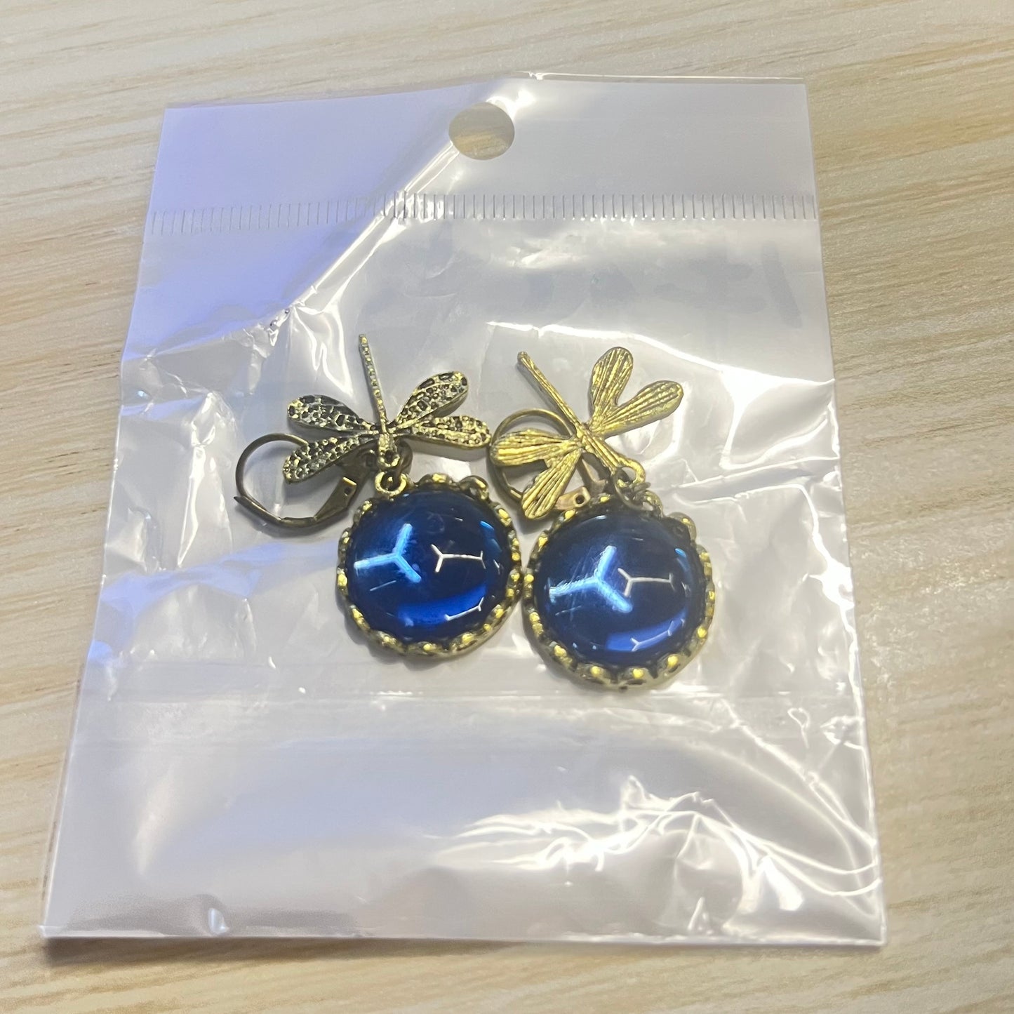 Boucles d'oreilles pendantes en forme de libellule vintage pour femme, bijou tendance, style bohème, chakra, pierre de lune bleue, bijou ethnique de mariage