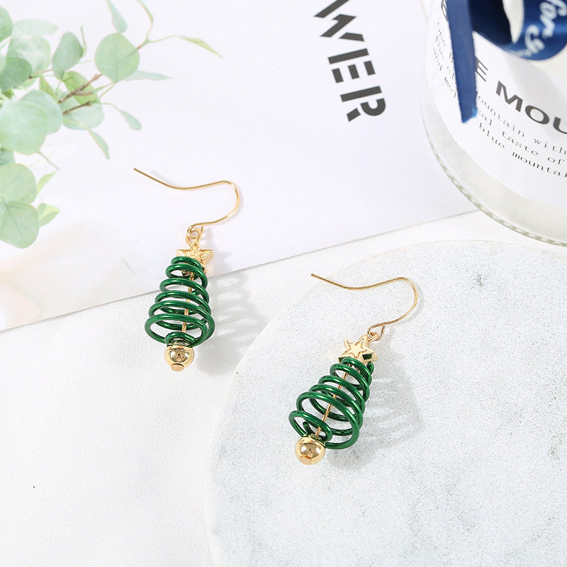 Boucles d'oreilles de Noël DIY en forme d'étoile et d'arbre de Noël