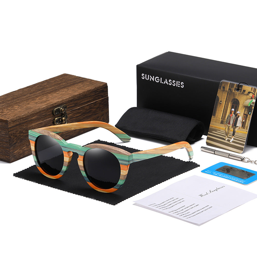 Lunettes de soleil polarisées en bois de bambou