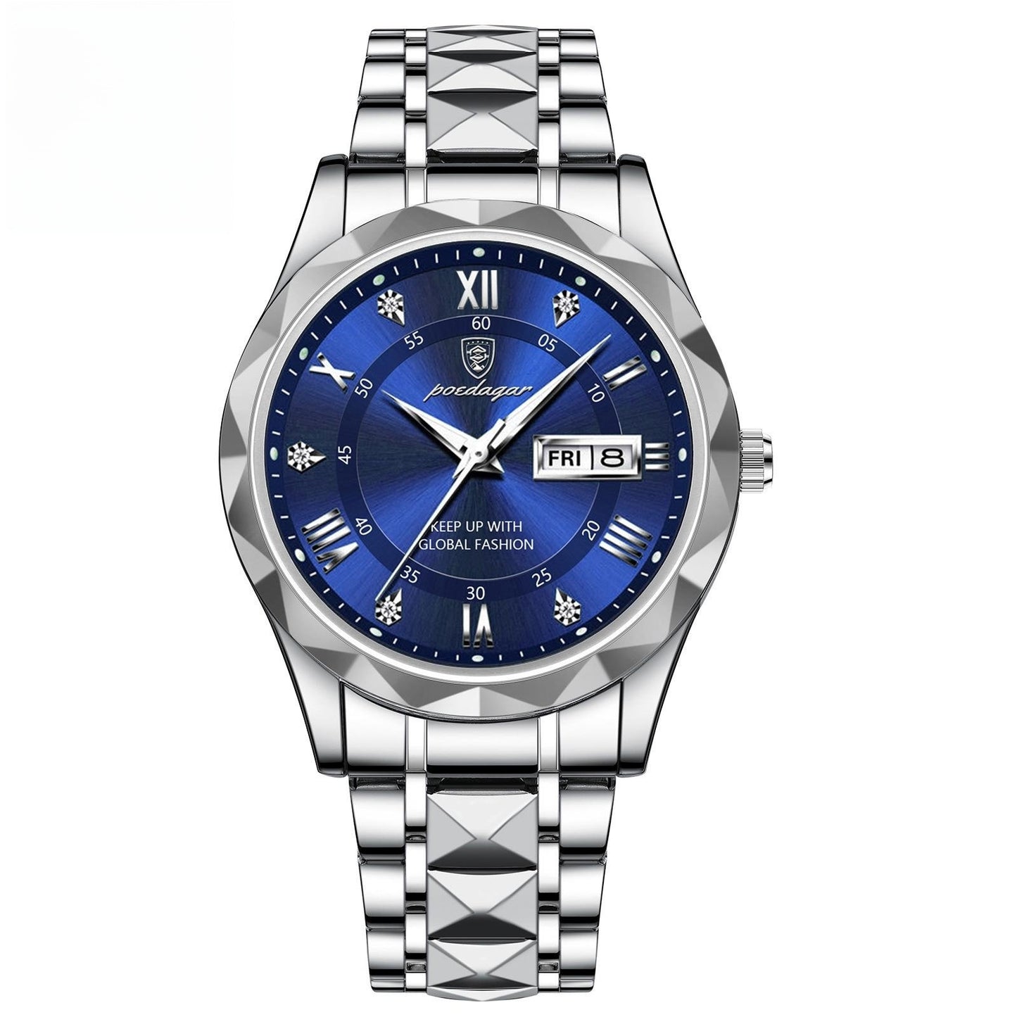 Montre à quartz lumineuse étanche pour homme avec double calendrier - LUXARAH
