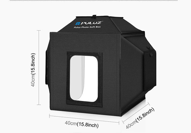 Boîte à lumière LED pliable de 40 cm pour studio photo, éclairage simple pour prise de vue
