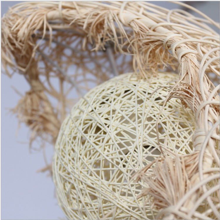 Lustre pastoral en rotin Yestar Moon
