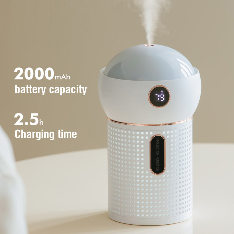 Nouveau diffuseur d'arômes avec veilleuse de projection, humidificateur d'air, rechargeable par USB, diffuseur d'huiles essentielles, vaporisateur hydratant, machine à vapeur