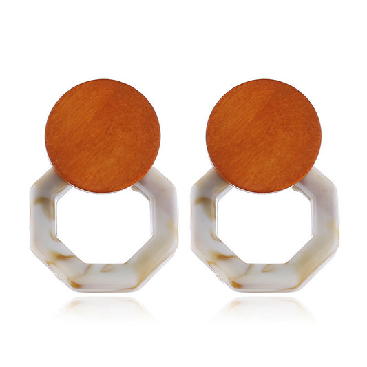 Boucles d'oreilles pendantes en rotin tissé simple et personnalisé - LUXARAH