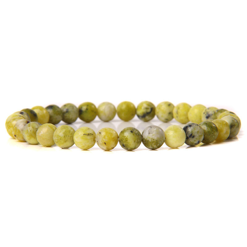 Bracelet en pierre naturelle de 6 mm, tissé à la main, bracelet énergétique - LUXARAH