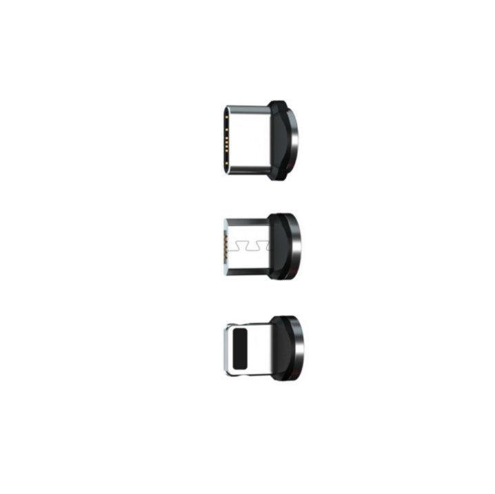 Câble de données, 540 degrés aspiration aveugle, câble de charge magnétique rond, câble magnétique courbé trois en un