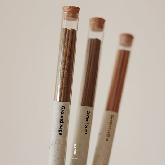 Bâtonnets d'encens à la sauge blanche, bois sacré, cèdre, aromathérapie d'intérieur naturelle