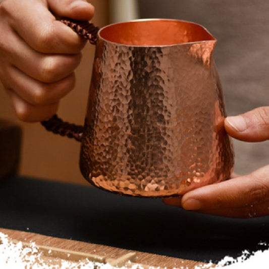 Pichet à thé en cuivre pur, fait à la main - LUXARAH