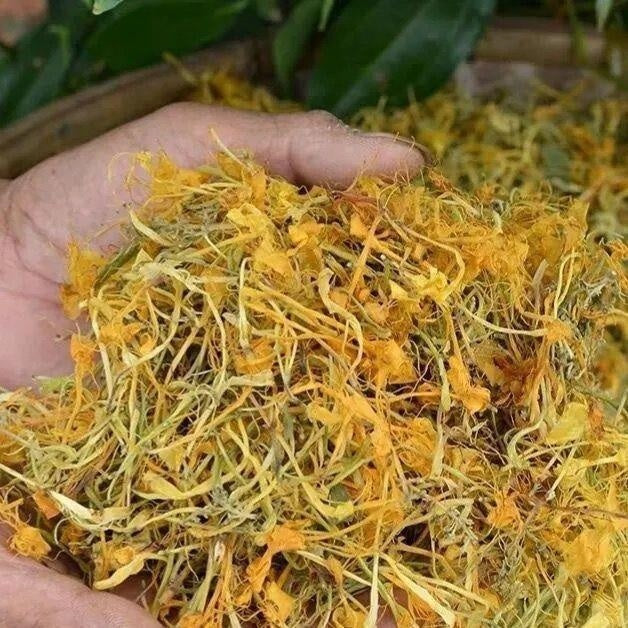 Tisane au feu clair aux fleurs séchées de chèvrefeuille, Bain de chaleur claire et feu inférieur pour bébé, Sans soufre - LUXARAH