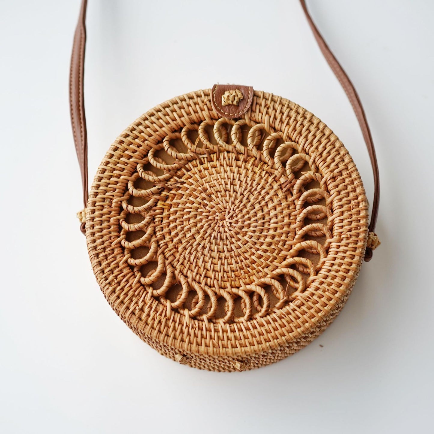 Sac tissé en rotin rétro à la mode - LUXARAH