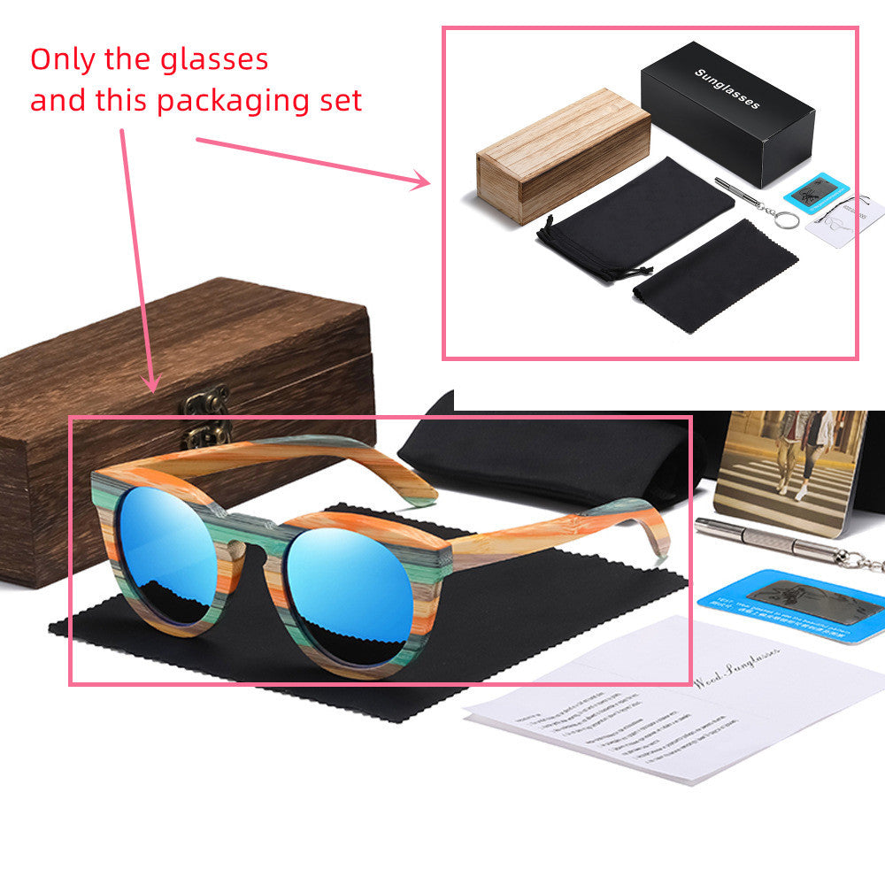 Lunettes de soleil polarisées en bois de bambou