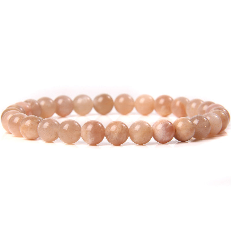 Bracelet en pierre naturelle de 6 mm, tissé à la main, bracelet énergétique - LUXARAH