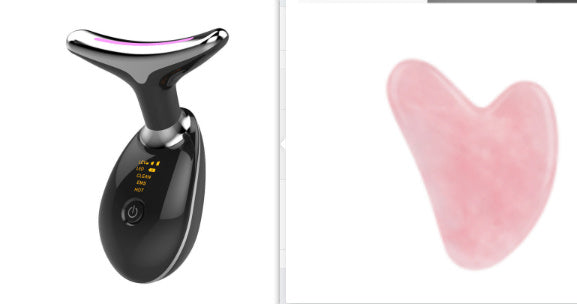 Appareil de massage thermique EMS pour le cou, lifting et raffermissement, micro-courant électrique, anti-rides - LUXARAH