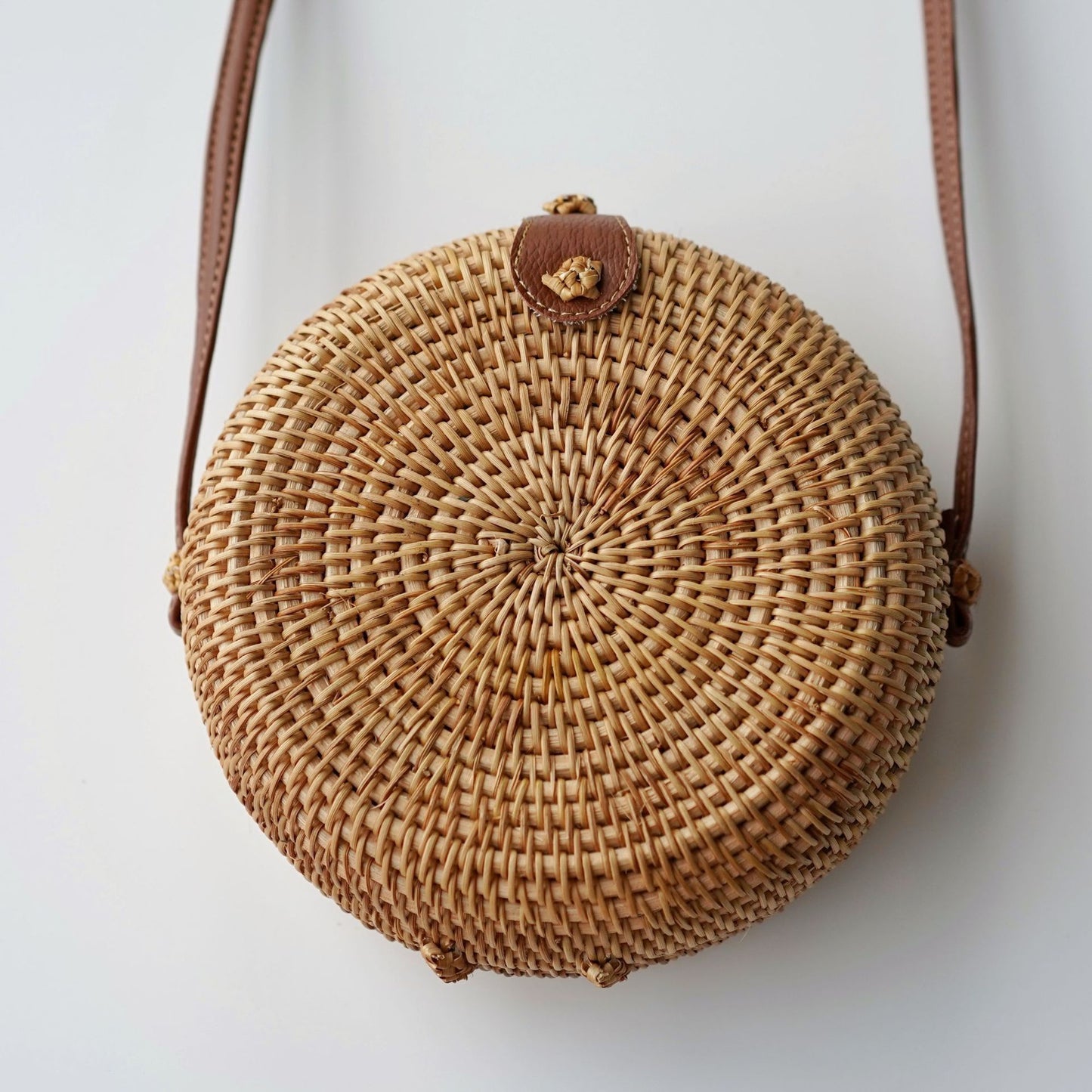 Sac tissé en rotin rétro à la mode - LUXARAH