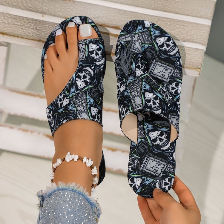 Chaussons style ethnique grande taille pour femmes, style romain