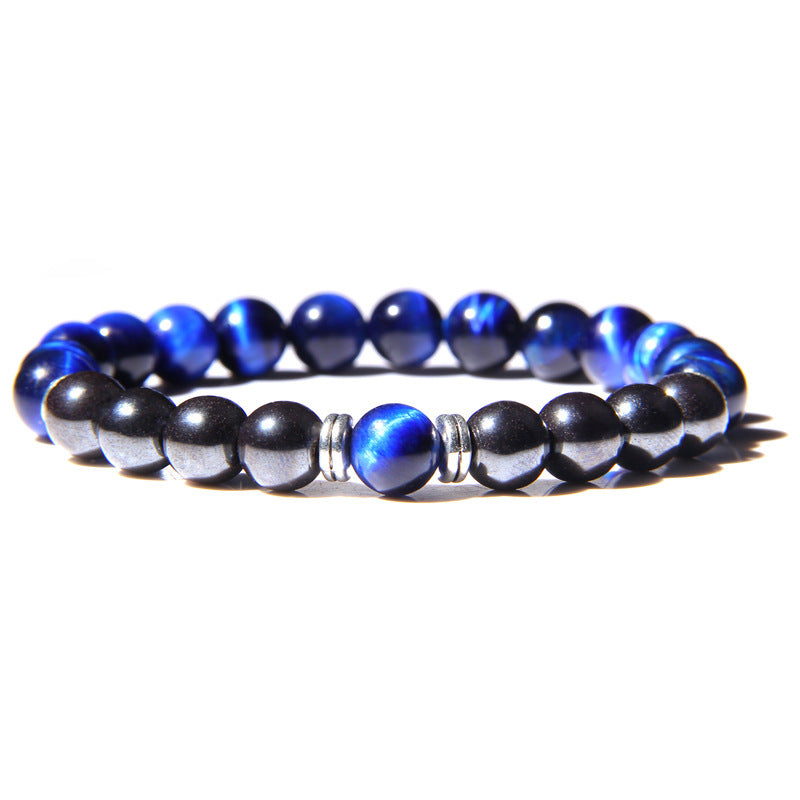 Bracelet chakra en pierre volcanique énergétique à sept couleurs - LUXARAH