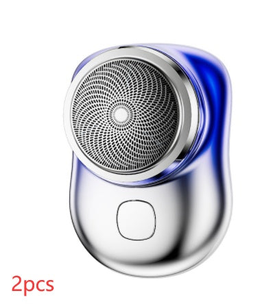 Mini rasoir portable sans fil rechargeable par USB, rasoir électrique pour le visage, humide et sec, indolore, petite taille, pour hommes - LUXARAH
