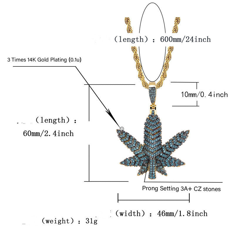 Colliers hipsters en zircon pour hommes et femmes