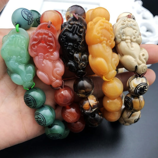 Bracelet de perles acryliques Pi Xiu