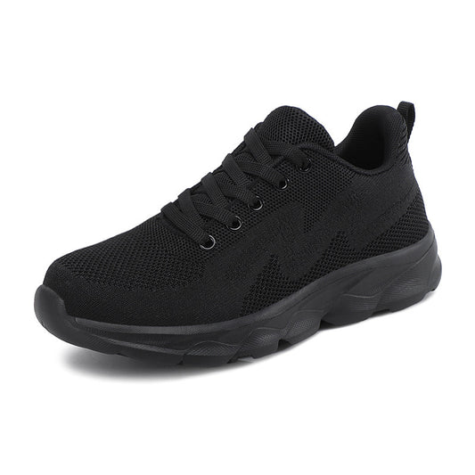 Baskets All Black pour femmes, chaussures de course légères, respirantes et décontractées à semelle souple - LUXARAH