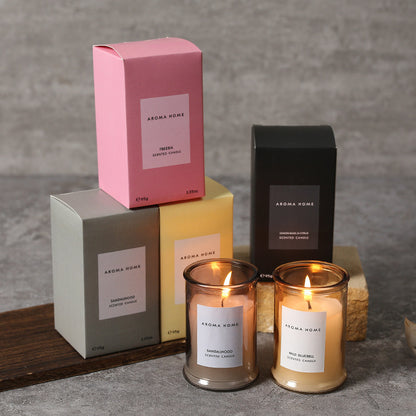 Bougie d'aromathérapie en cire de soja en forme de théière
