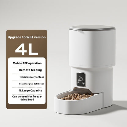 Distributeur automatique de nourriture pour chat et petit chien, 4 L - LUXARAH