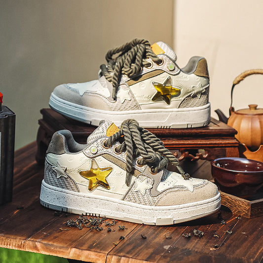 Chaussures de course basses à plateforme pour hommes et femmes, polyvalentes et tendance - LUXARAH