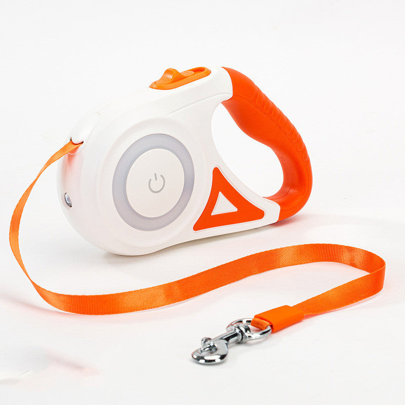 Laisse rétractable pour chien et collier Spotlight, corde de traction automatique pour chien et chat, pour petits et moyens chiens, produit pour animaux de compagnie - LUXARAH