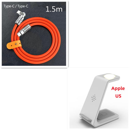 Station de charge rapide 3 en 1, support de chargeur sans fil, station de charge rapide sans fil pour support de téléphone