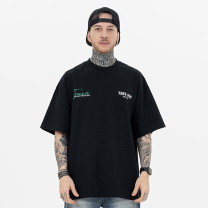 T-shirt basique American High Street ample et surdimensionné - LUXARAH