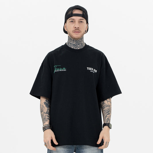 T-shirt basique American High Street ample et surdimensionné - LUXARAH