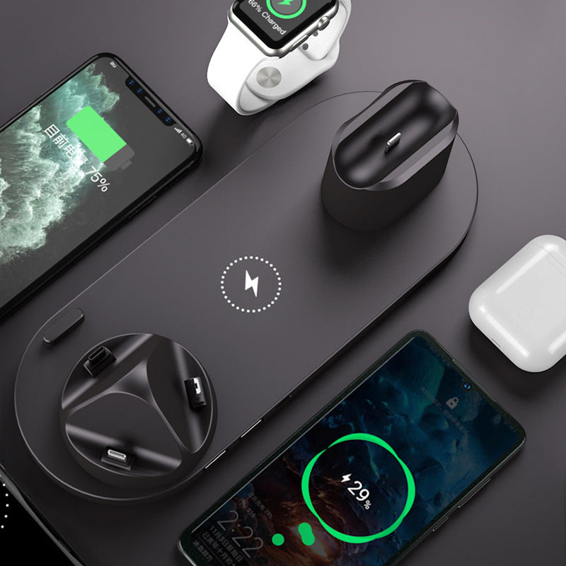 Chargeur sans fil pour iPhone, chargeur rapide pour téléphone, station de charge rapide pour montre, station de charge 6 en 1