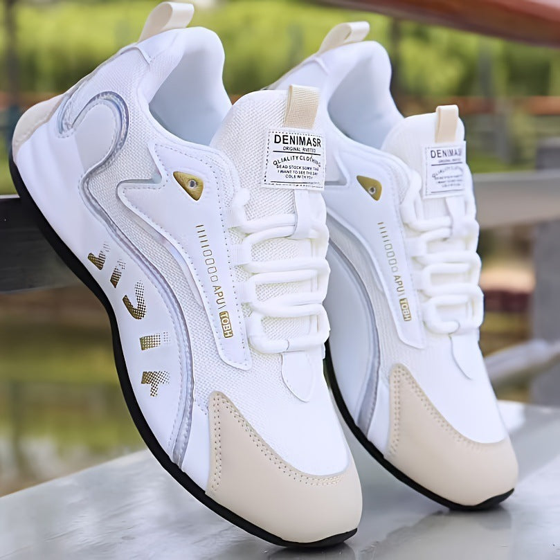 Baskets à lacets tendance pour hommes, chaussures basses respirantes, chaussures de course, de marche et de sport - LUXARAH