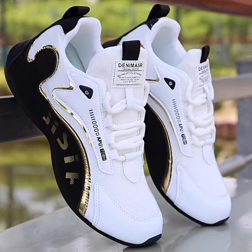 Baskets à lacets tendance pour hommes, chaussures basses respirantes, chaussures de course, de marche et de sport - LUXARAH