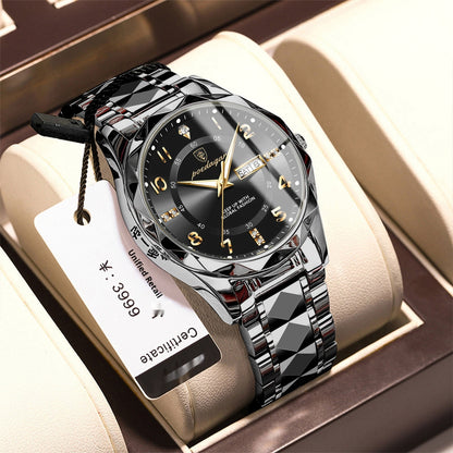 Montre à quartz lumineuse étanche pour homme avec double calendrier - LUXARAH