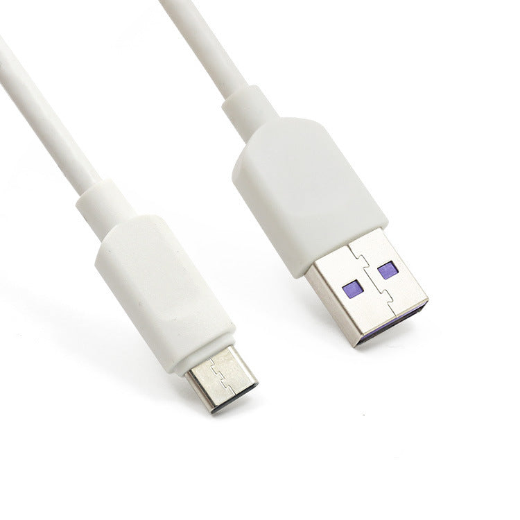 Câble de données USB à tête unique pour téléphone portable, charge ultra-rapide