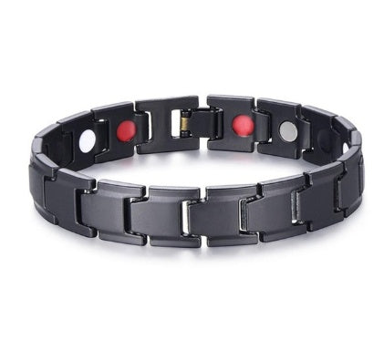 Bracelet 4 en 1 pour homme, magnétique, en titane, pour la santé et l'arthrite - LUXARAH